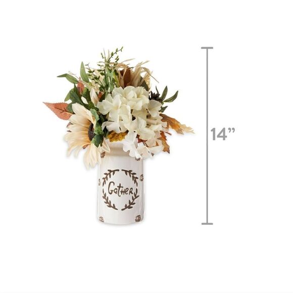 New HarvestArtificial Sunflower & Hydrangea - Picture 3 of 6